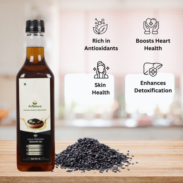 Cold-Pressed Black Sesame Oil - Image 3